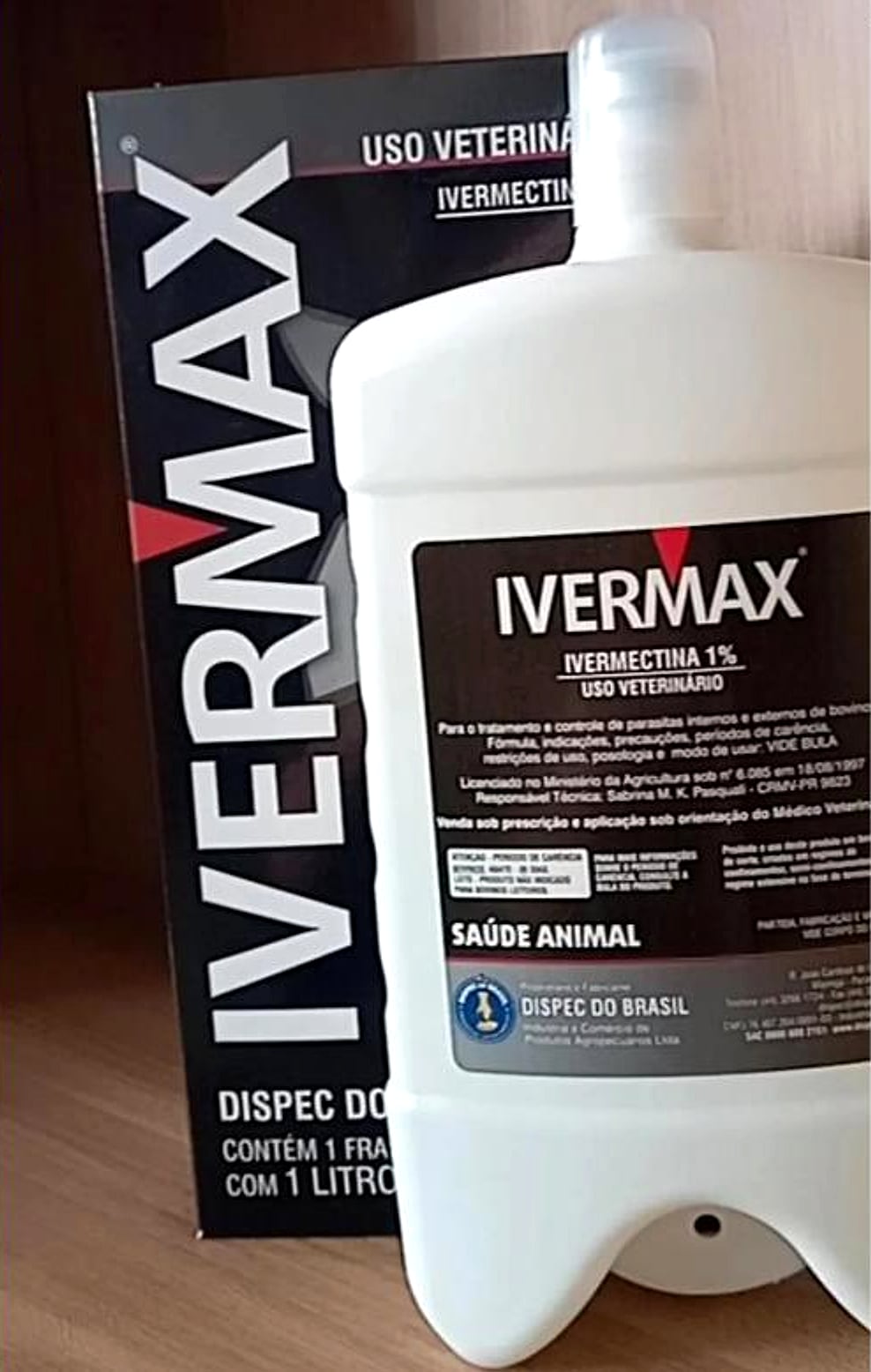 Ivermax, ivermectina 1%, vendido na loja